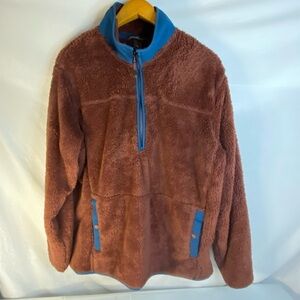 Eddie Bauer Brown and Blue men’s large Jacket pullover